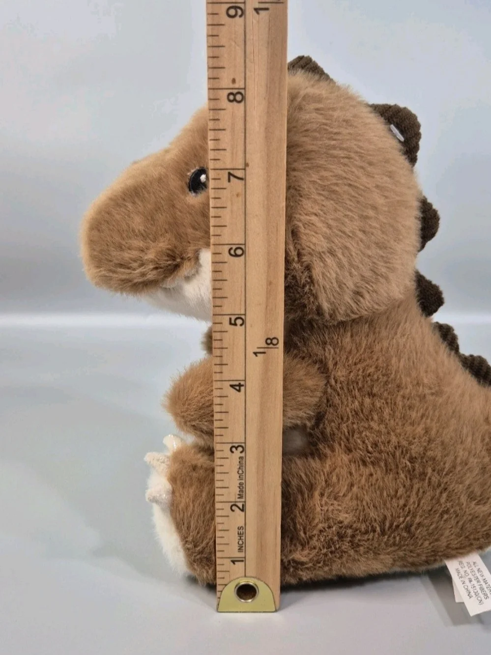 Hobby Lobby 8 Inch Brown T-Rex Dinosaur Plush Soft Clean Pre Loved